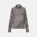 mesh long sleeve leopard