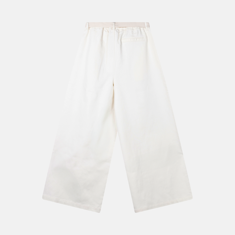 wide pants jog twill