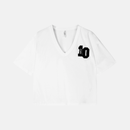 thick cotton v-neck tee