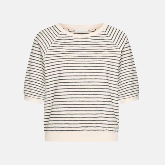 neva heavy jersey stripe top