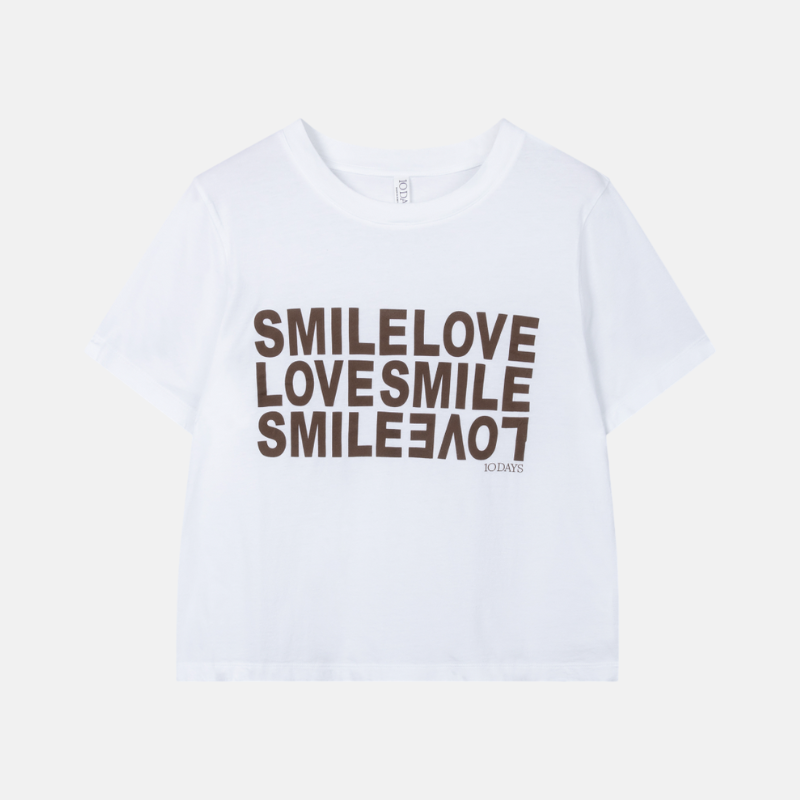 petit smile love tee