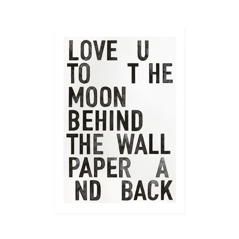 Postcard - Love U to the Moon