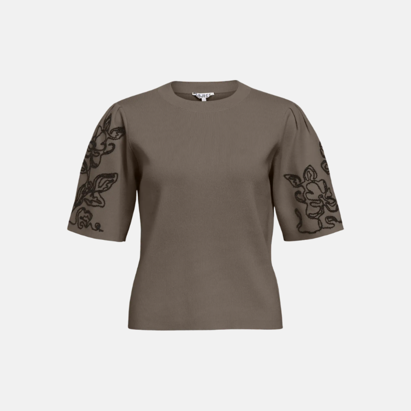 OBJFLORA 2/4 RE KNIT PULLOVER 143