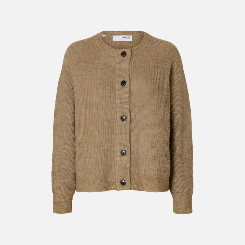 SLFLULU LS KNIT SHORT CARDIGAN NOOS