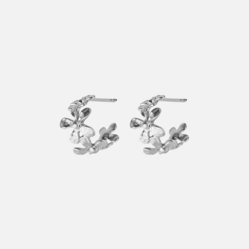 Wild Poppy Hoops
