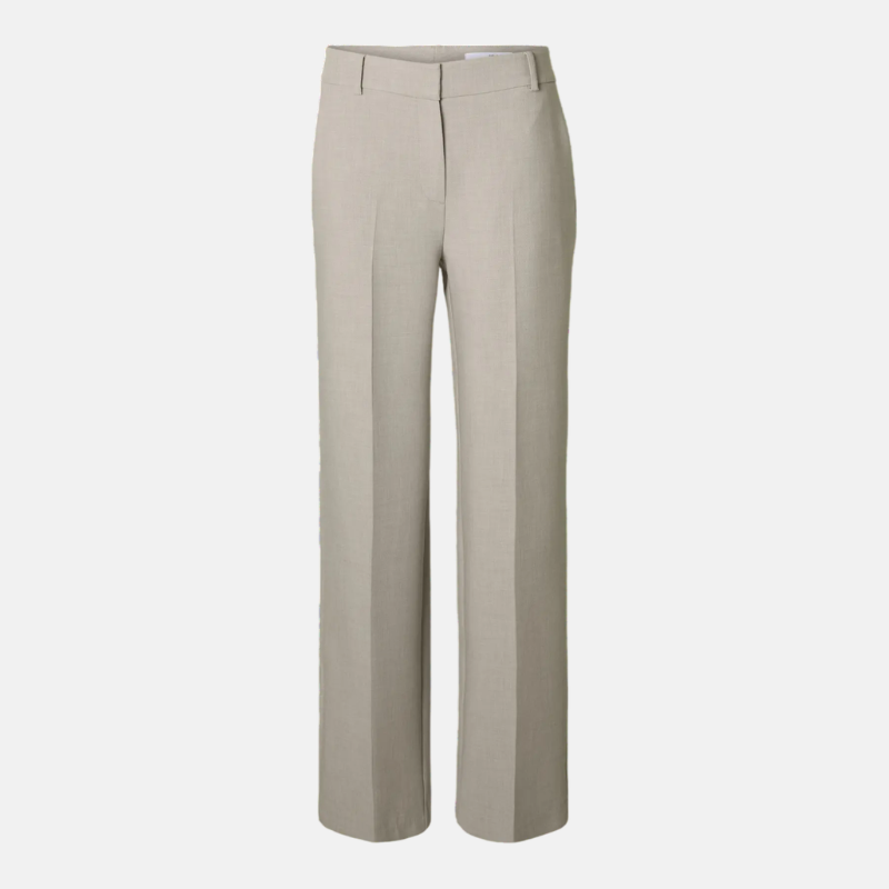 SLFRITA MW WIDE PANT MEL NOOS