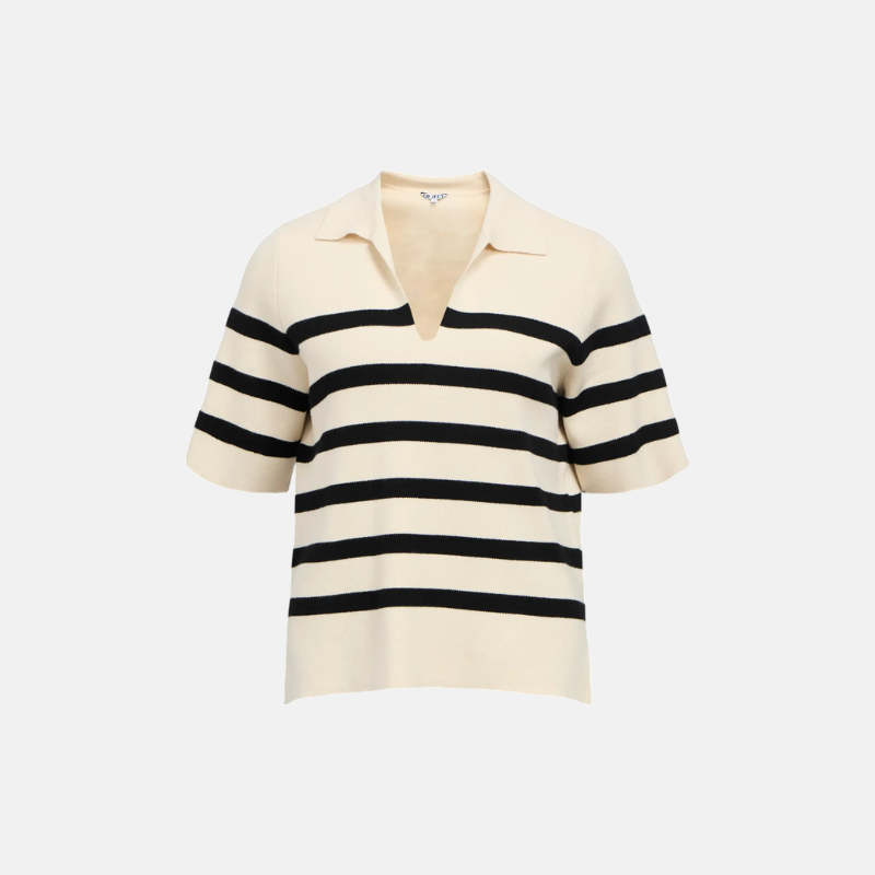 OBJREYNARD 2/4 LO POLO KNIT NOOS