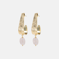 Afbeelding laden in Galerijviewer, Amazing Rose Quartz Earrings
