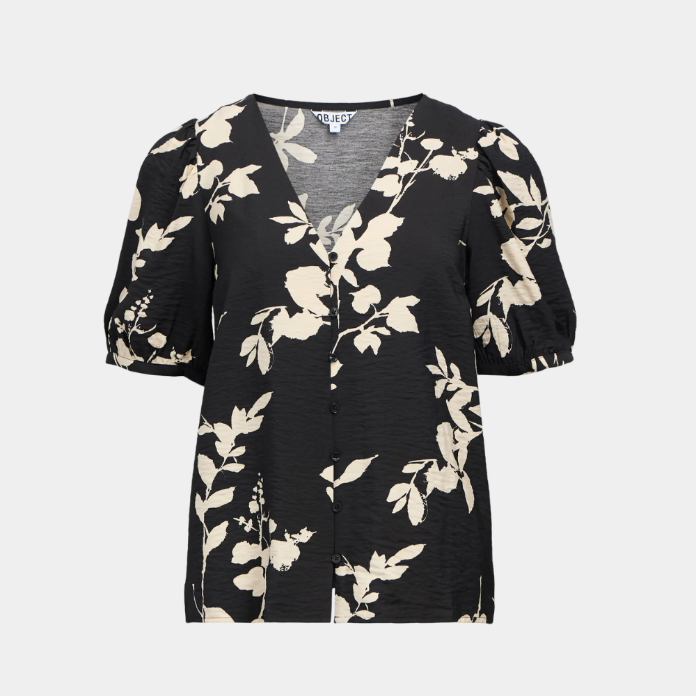 OBJJACIRA S/S V-NECK TOP NOOS