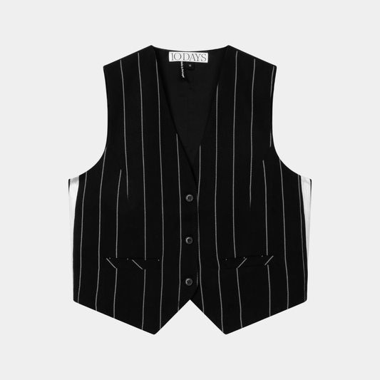 gilet pinstripe