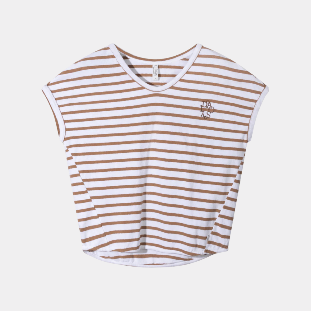 v-neck tee stripes