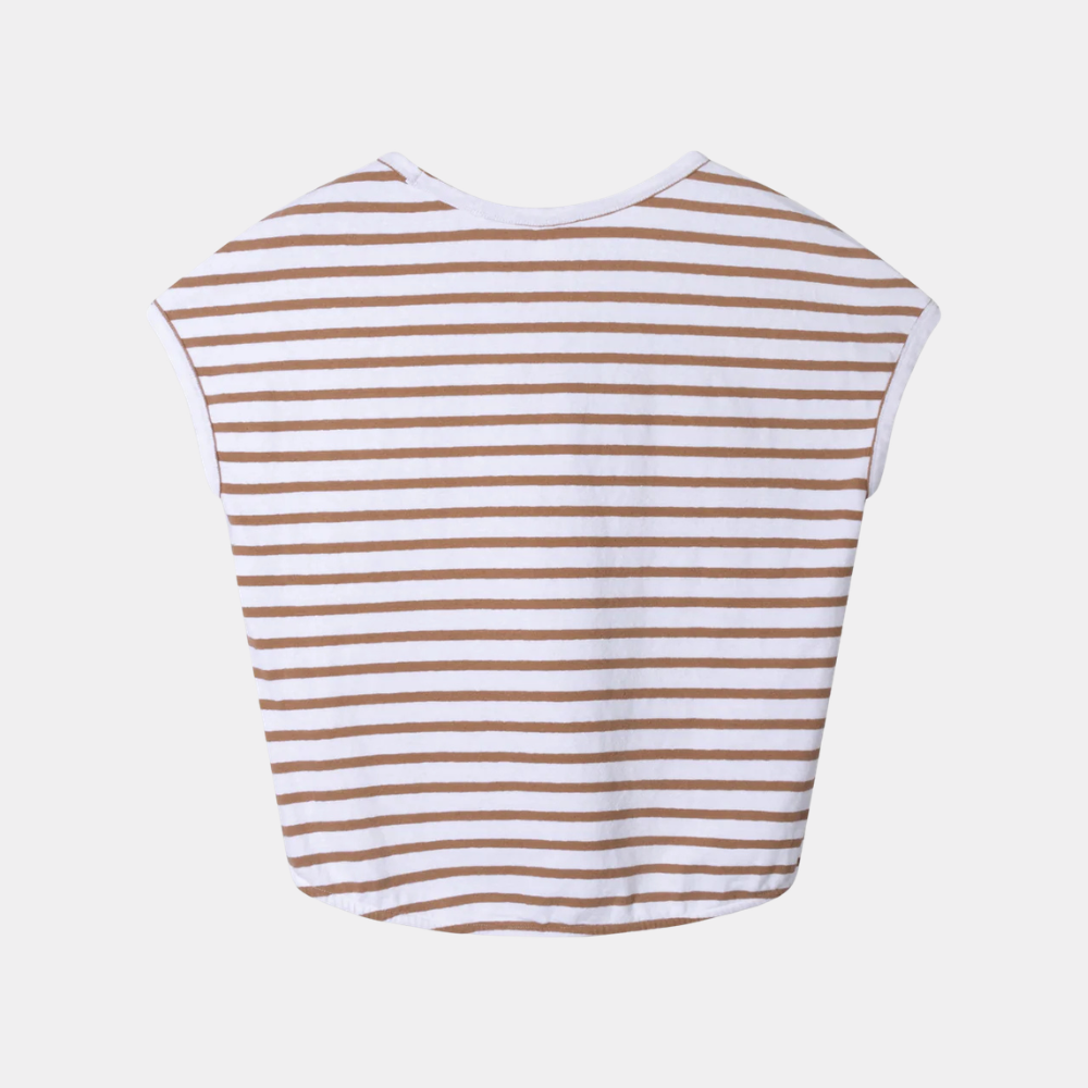v-neck tee stripes