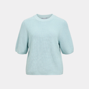 OBJFLO S/S RE KNIT PULLOVER NOOS