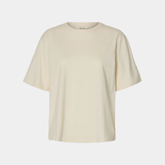 SLWADA SS LINEN BLEND TEE NOOS