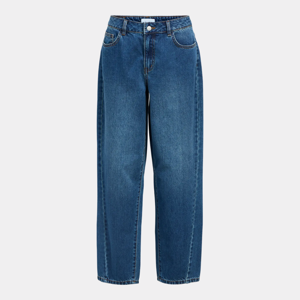 OBJMIU ZOE MW BARREL ANKLE JEANS NOOS