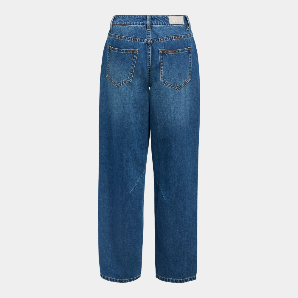 OBJMIU ZOE MW BARREL ANKLE JEANS NOOS
