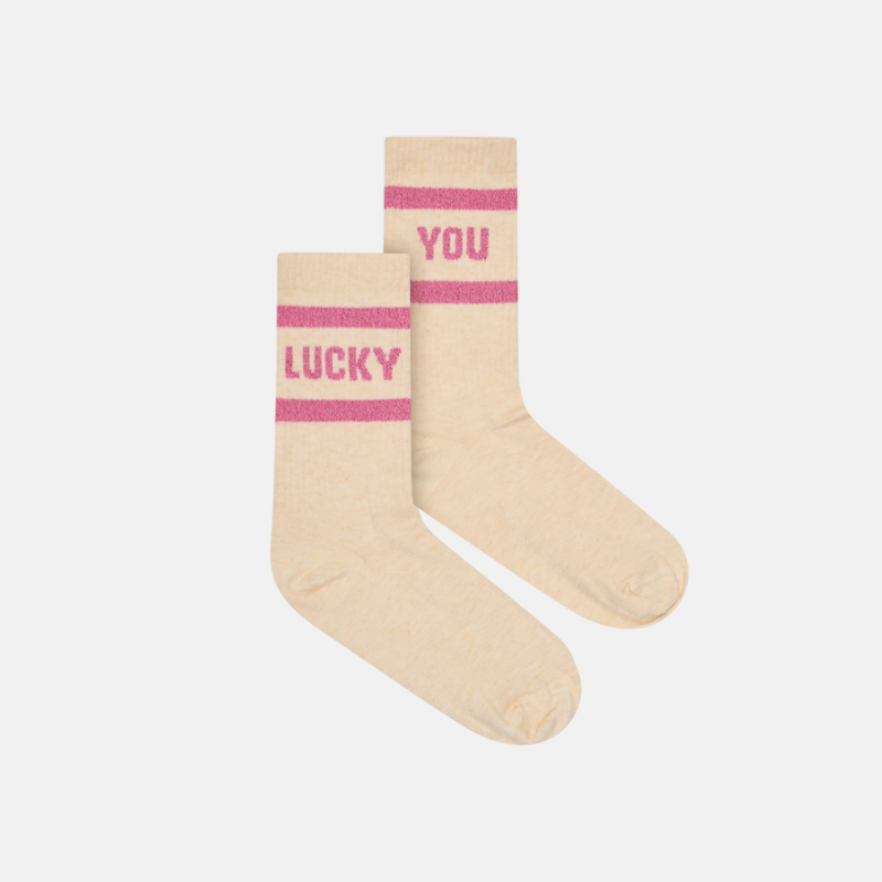 lucky sparkle oyster socks