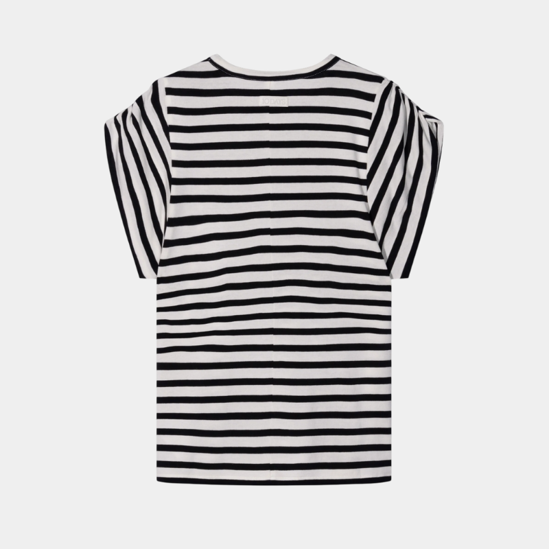 strong shoulder tee modal stripes