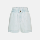 leon bleached denim short