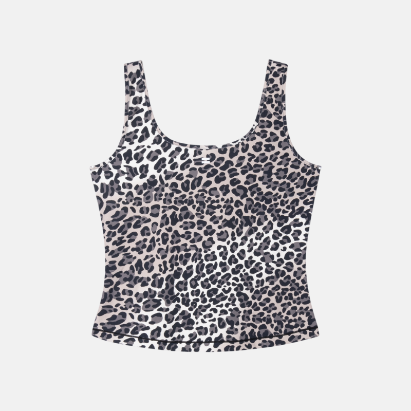 slimfit tanktop leopard