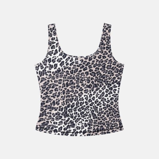 slimfit tanktop leopard