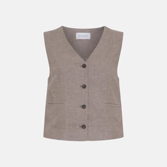 MSCHViana Ginia V Neck Waistcoat