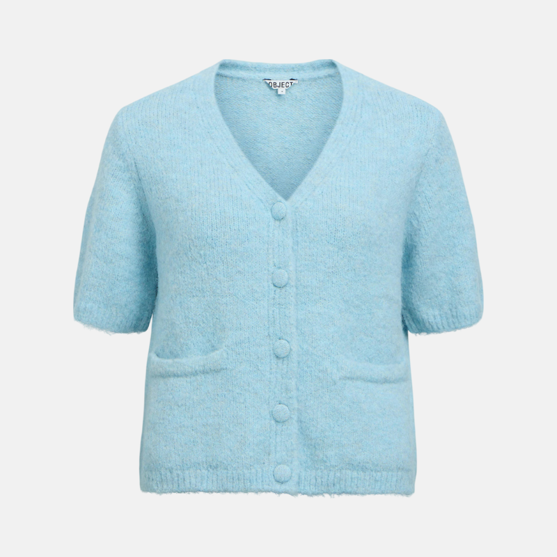 OBJSAGGIA RE SS V-NECK KNIT CARDIGAN DIV