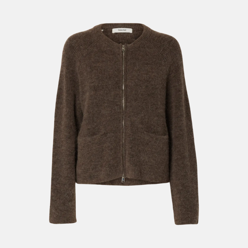 SLFSIA RAS LS KNIT SHORT CARDIGAN