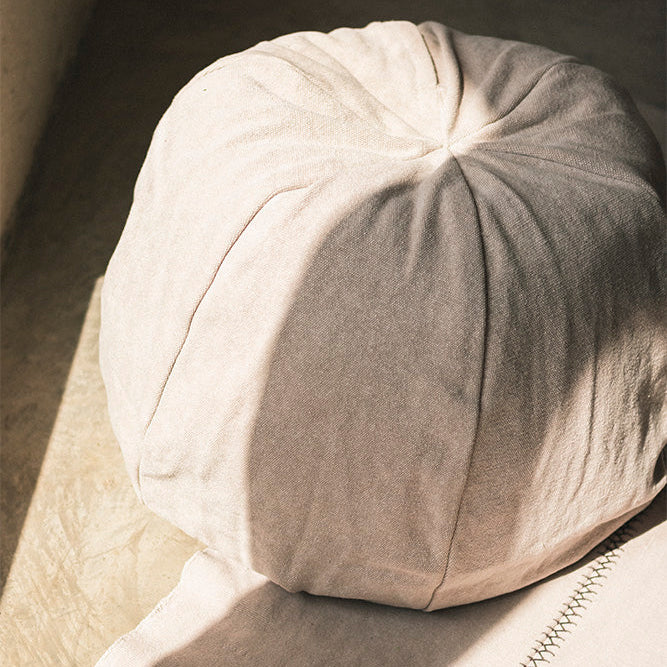 STONEWASHED POUF NEW GREY