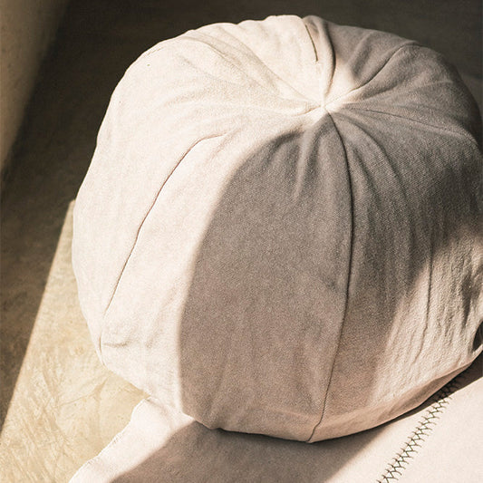 STONEWASHED POUF NEW GREY