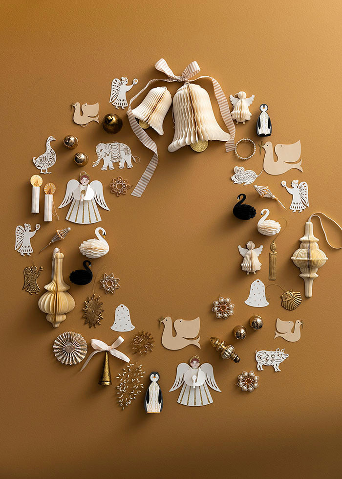 Paper Ornaments Doves H9cm sfeerbeeld