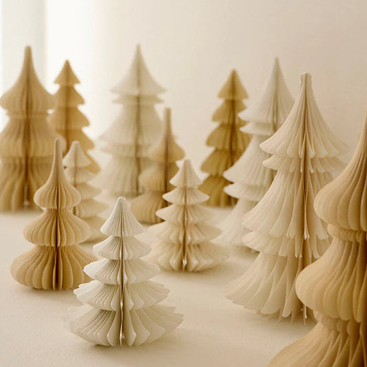 Honeycomb Tree Pine H16cm Cream