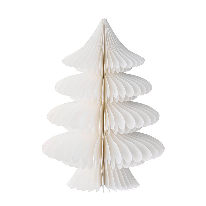 Honeycomb Tree Bramble H30cm Cream - papieren kerstboom van Bungalow Denmark