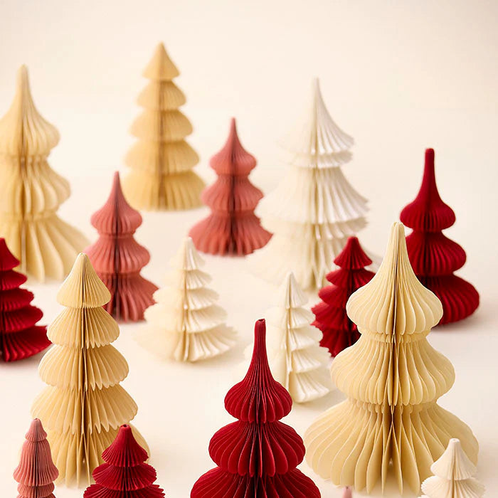 Honeycomb Tree Fir H30cm Cream