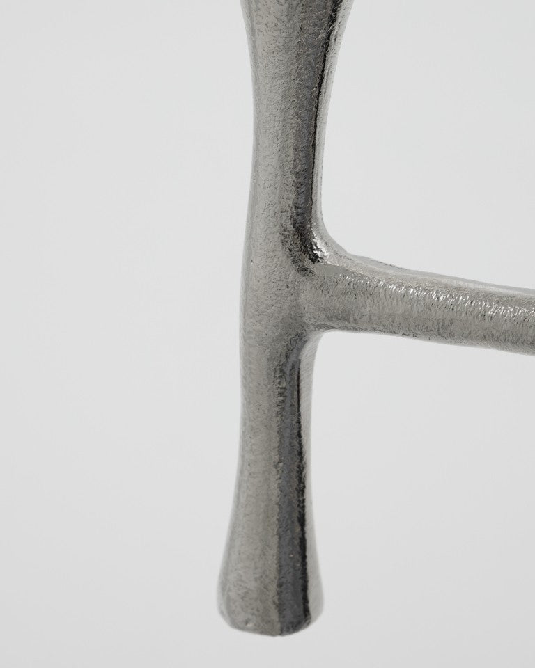 Candle stand Tristy, Silver finish