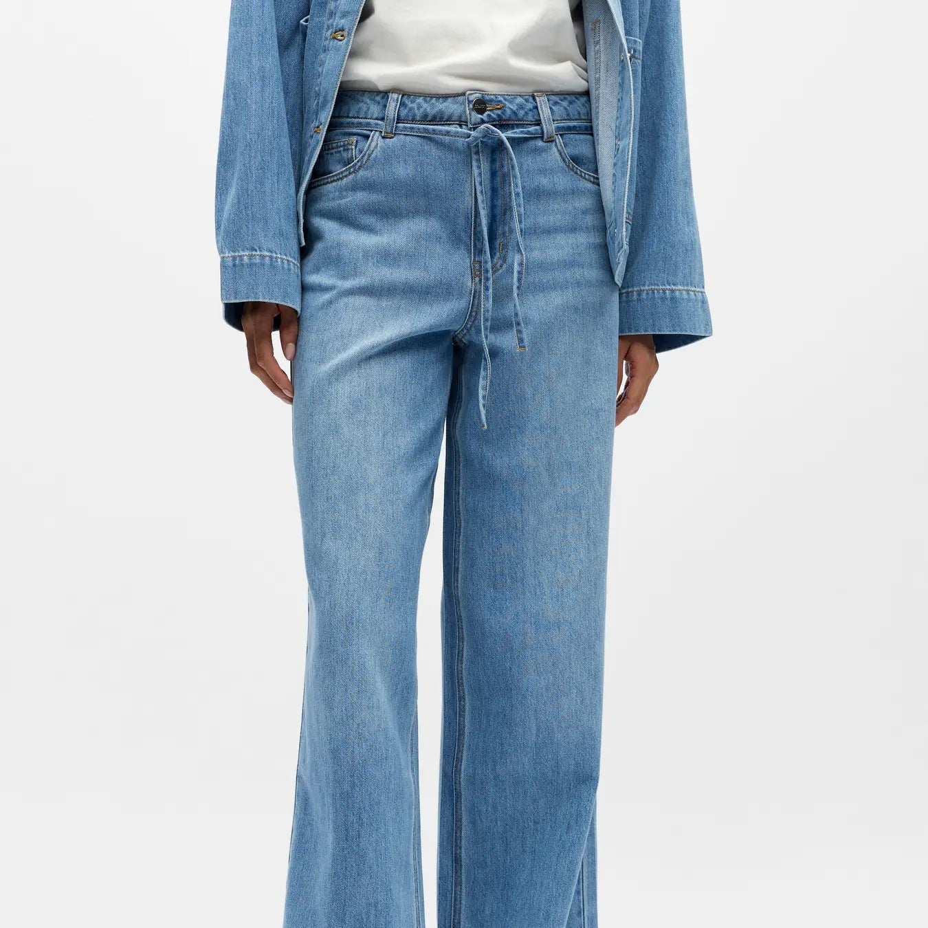 OBJROSIE MW WIDE JEANS NOOS