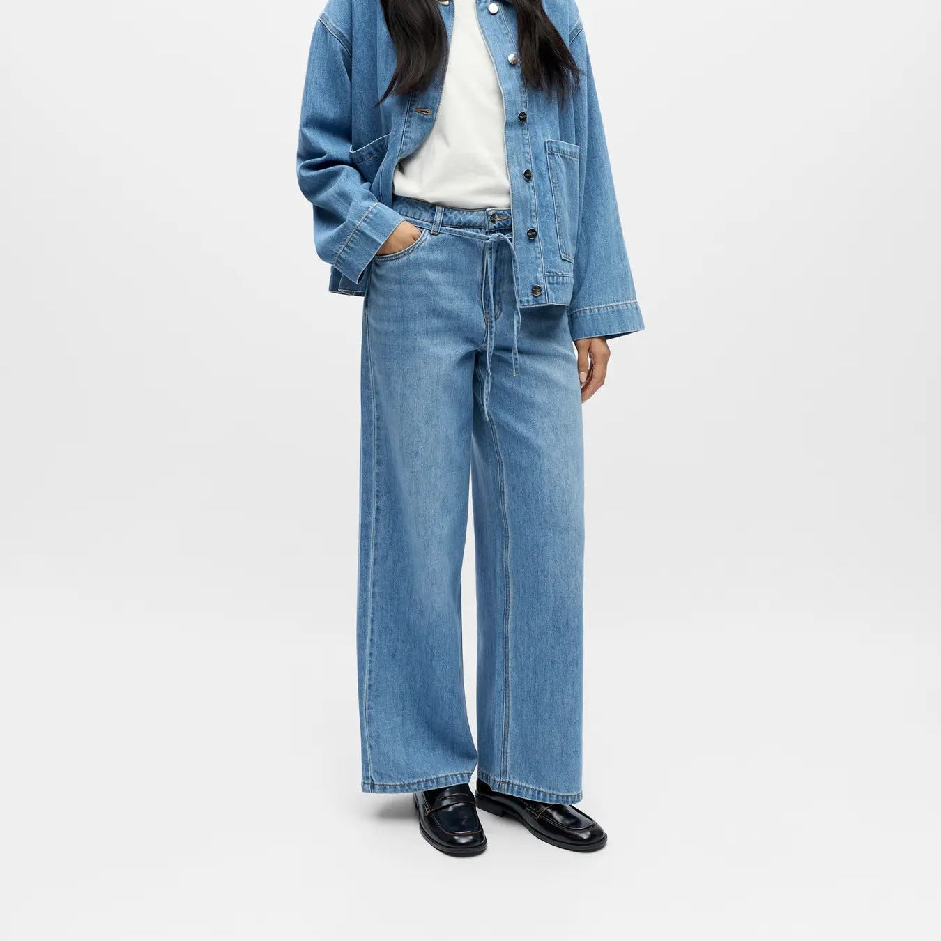 OBJROSIE MW WIDE JEANS NOOS