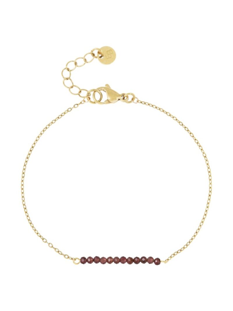 Petite gemstone armband / aubergine