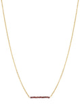 Afbeelding laden in Galerijviewer, Petite gemstone ketting / aubergine
