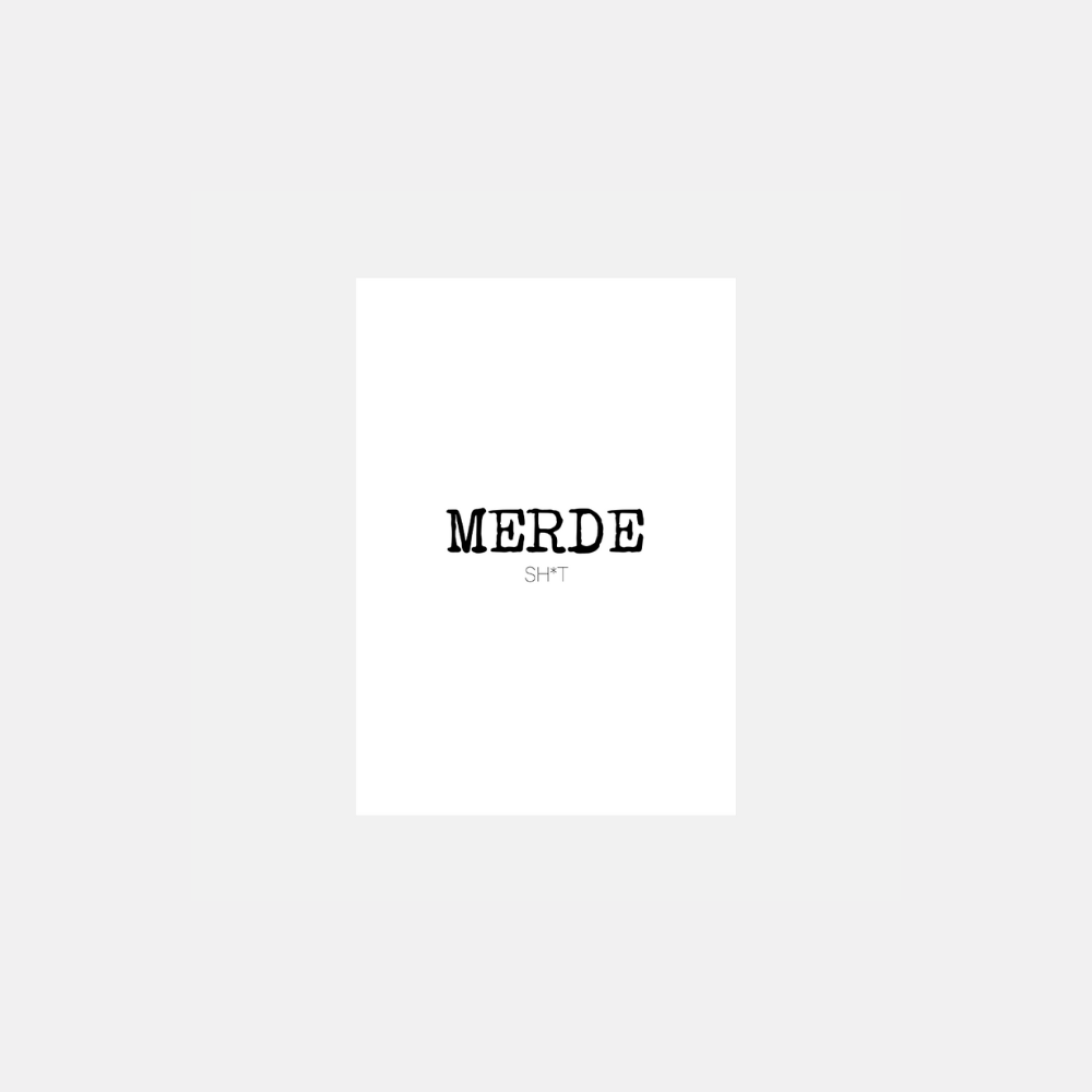 Merde - Postcard