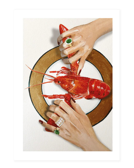 Postcard - Lazy Lobster