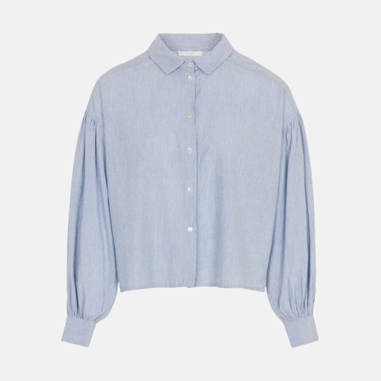 sarah short pin stripe blouse