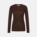 Afbeelding laden in Galerijviewer, basic ls melange stripe top
