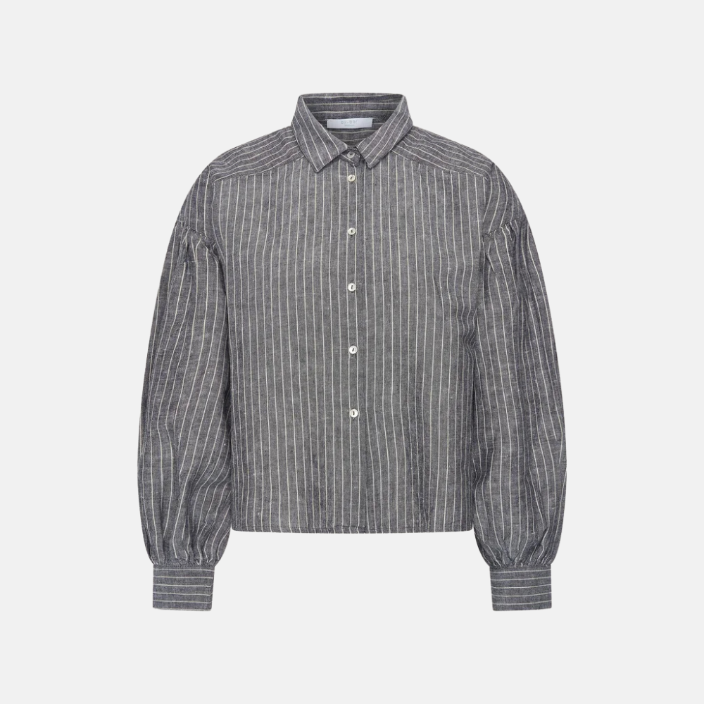sarah short thin stripe blouse