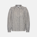 maia check blouse