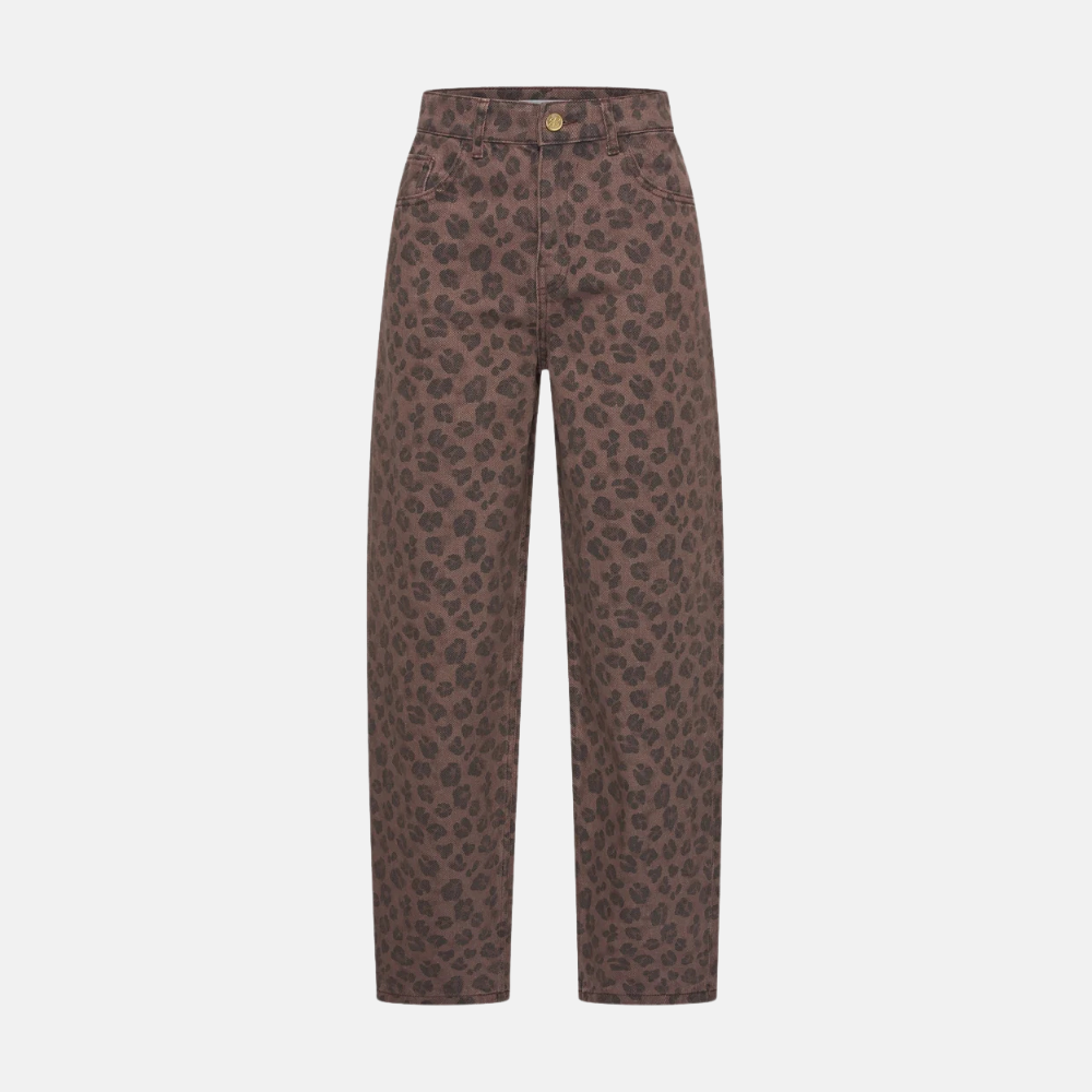 lew cheetah chocolate pants