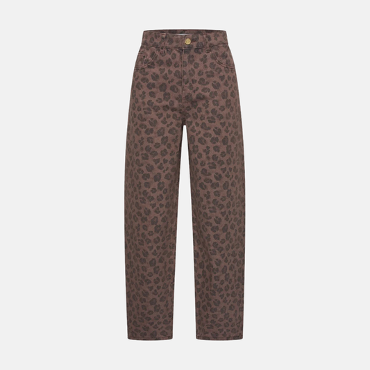 lew cheetah chocolate pants