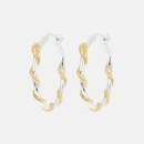 Big Twisting Serpent Hoop Earrings