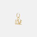 Single LOVE Rules Ring Earring