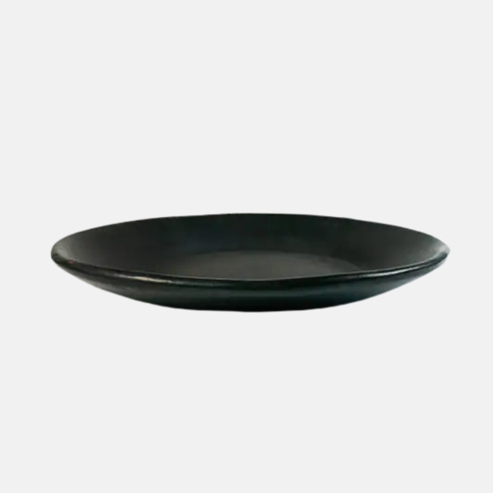 Black Pottery bord plat large